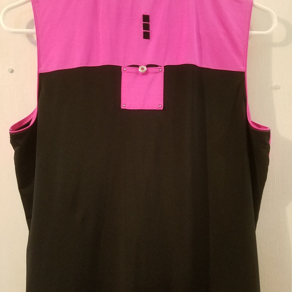 Jaime Sadock Color Block Golf Top M